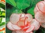 Ideas hermosas para hacer flores verduras