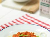 Espaguetis falsos Calabacín Salsa Boloñesa ligera (Zoodles)