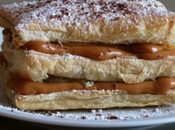 Milhojas rellena dulce leche