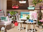 Terraza lowcost muebles IKEA