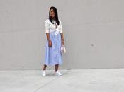 Vestido rayas escote profundo