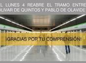 Metro Sevilla reiniciará tráfico trenes entre Olivar Quintos Pablo Olavide próximo lunes