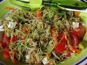 Ensalada germinados lentejas