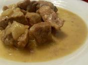 Cerdo salsa mostaza lactosa