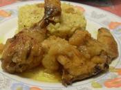 Pollo curry arroz especiado