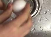 ¡Cómo pelar huevo duro sólo segundos!
