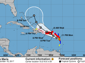 Huracán María sigue categoría misma trayectoria peligrosa.