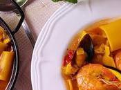 Guiso mariscos paccheri