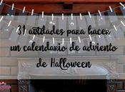 actividades para hacer calendario adviento Halloween