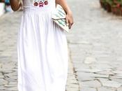 White embroidery dress