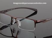 Grandes monturas lentes opticos moda para hombres