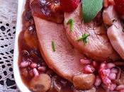 Filetes pavo frutas rojas