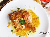 Pollo macerado naranja