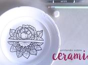 Pintando: plato porcelana