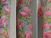 Ideas Tatuajes para mujeres magnolias rosadas
