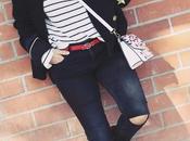 jersey rayas, bandana gorra