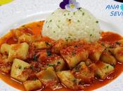 Sepia salsa pimientos Thermomix