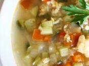 RECETA Sopa ligera pescado verdura