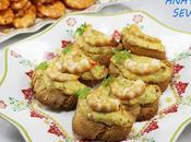Crostinis langostinos Thermomix