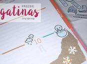 Freebie: pegatinas Invierno