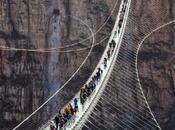 Puente suspendido Cristal inaugurado Navidad norte #China