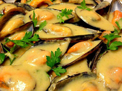 Mejillones salsa puerro mostaza Thermomix