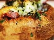 Champiñones rellenos Jamon queso manchego