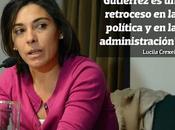 Crexell: "Gutiérrez retroceso política administración"