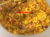 Arroz costillas adobadas