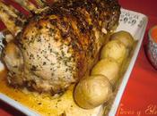 Carré cerdo salsa queso gorgonzola