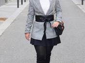 Checked Blazer Belt