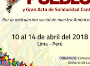 Convocatoria: Cumbre Pueblos Gran Acto Solidaridad Continental