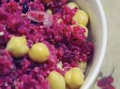 Ensalada ganbanzos quinoa remolacha
