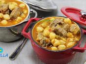 Garbanzos ternera olla
