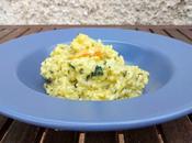 Risotto albahaca langostinos curry (Thermomix)