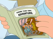 Peter Griffin jugando Escoge propia Aventura (Family Guy)