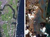 Imágenes satélite efectos terremoto tsunami Japón