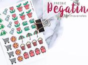 Freebie: Pegatinas primaverales