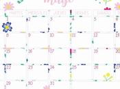 Imprimible: Calendario mayo 2018