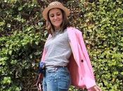 Perlas, rayas canotier