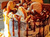 Layer cake chocolate relleno crema toffee salado