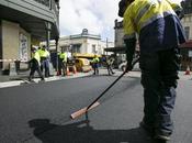 Australia comienza pavimentar calles toner reciclado.