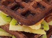 Gofres veganos coco chocolate