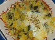 Receta sana rica: Calabaciones gratinados huevo queso (mmm!)