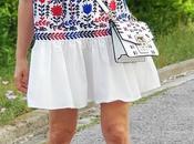 Vestido blanco bordados