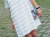 Vestido blanco flecos