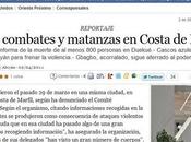 Lucha poder matanzas Costa Marfil