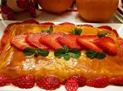 RECETA Flan Naranja Fresas