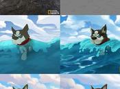 Este artista transforma fotos animales National Geographic adorables ilustraciones