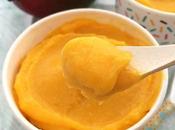 Helado suave mango (Mango soft serve cream)